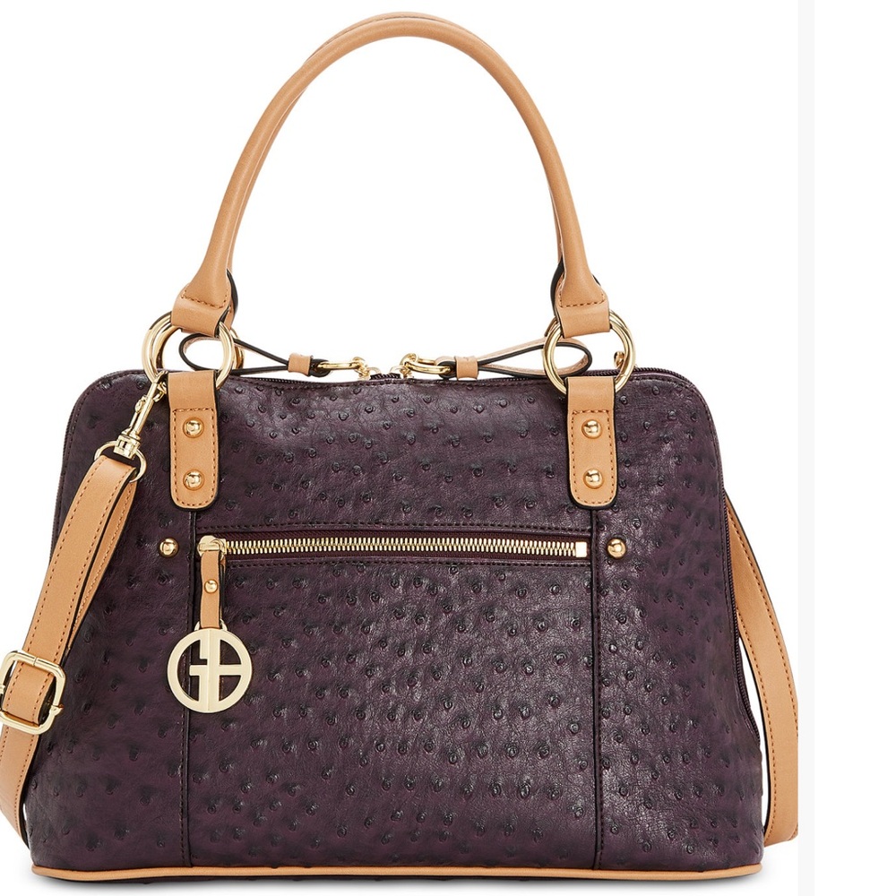 Giani Bernini
Ostrich-Embossed Dome Satchel, Created for Macy's